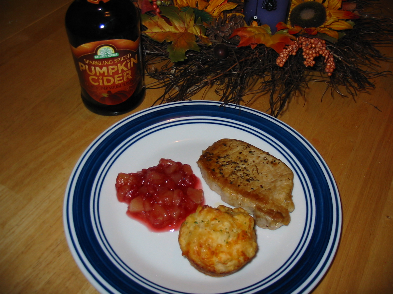 Pork Chops and Applesauce